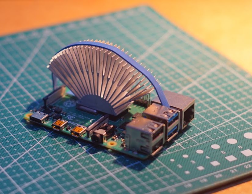 Intel cpu cooler on raspberry pi